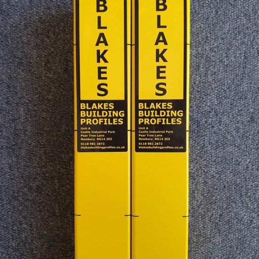 Blakes Ultimate 2″ x 2″ Box Profiles Double Gauged Yellow Edition 2.0m Long (1 Pair) Image 2