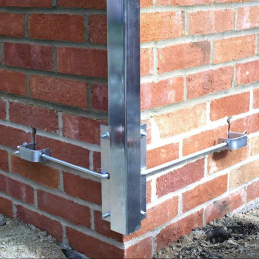 External Profiles 2.0m, Zinc Plated, Complete with Fittings (1 Pair) Image 1