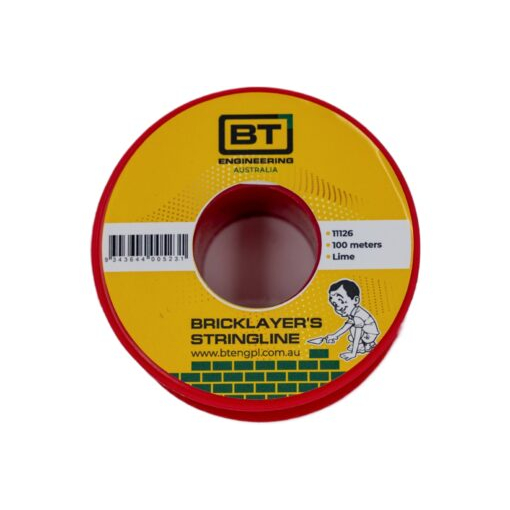 BT Engineering Builders String Line 100m Fluorescent Lime Image 1