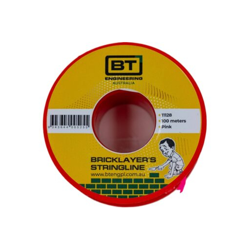 BT Engineering Builders String Line 100m Fluorescent Pink Image 1
