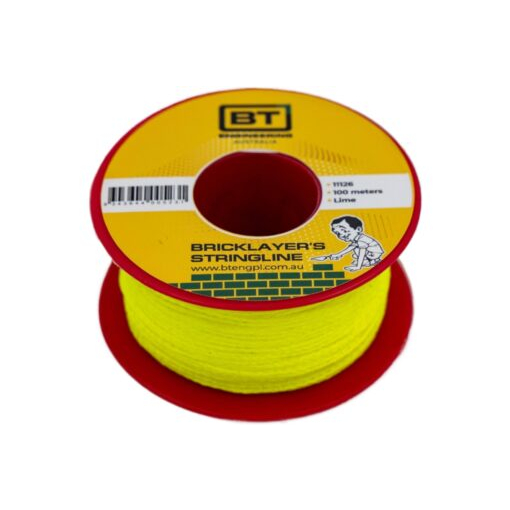 BT Engineering Builders String Line 100m Fluorescent Lime Image 2