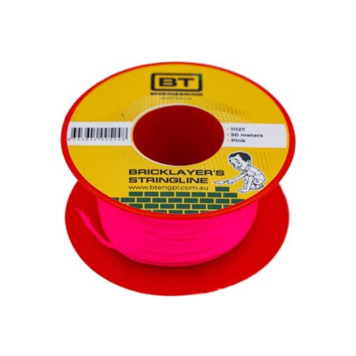 BT Engineering Builders String Line 50m Fluorescent Pink Image 2