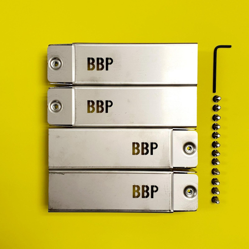 BLOCKDOLLY Extensions for 1 pair.  Kit comprises 4 Extensions and all Fixings - 150mm, 200mm & 250mm Image 1