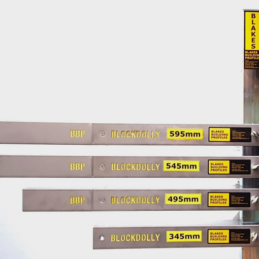 BLOCKDOLLY Extensions for 1 pair.  Kit comprises 4 Extensions and all Fixings - 150mm, 200mm & 250mm Image 4
